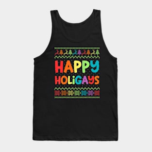 Gay Christmas  LGBT  Holigays Party Tank Top